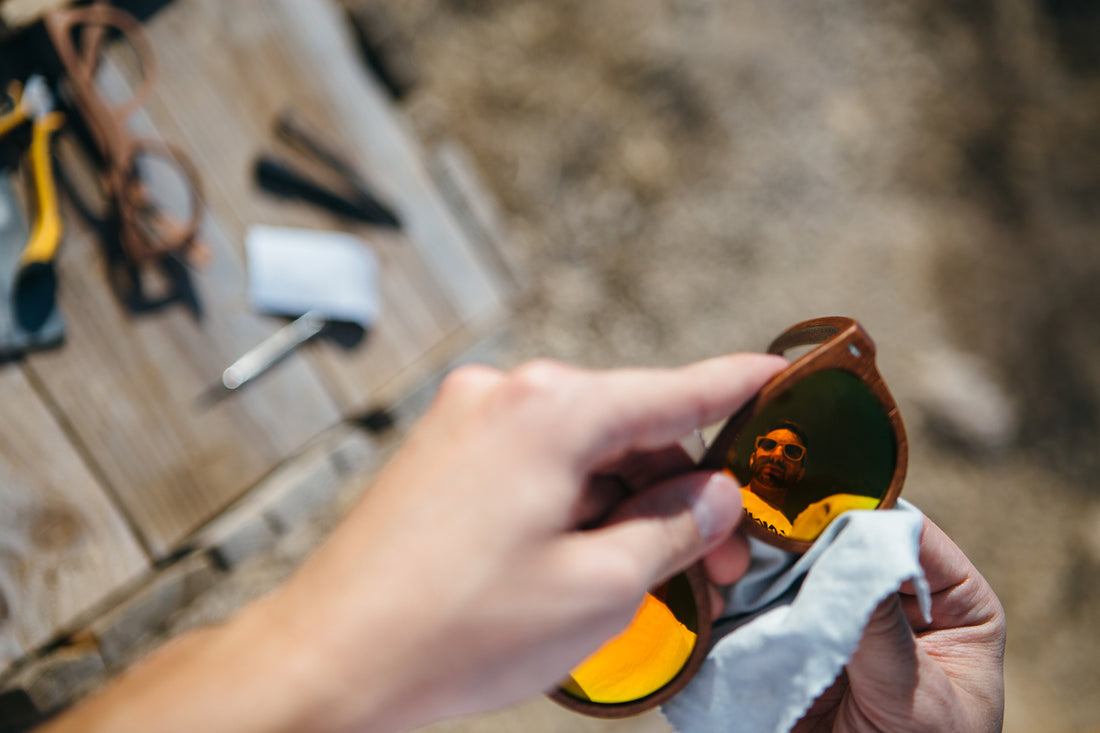 How to Clean Sunglasses